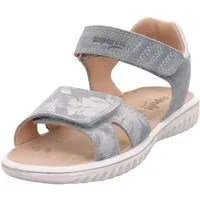Superfit SPARKLE WMS: mittel Sandale Klett-Sandalette mit Leomuster, Größenschablone zum Download