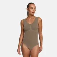 cfab (creamy fabrics) Shaping-Body Tank Bodysuit Sculpting Shapewear mit String-Grau-M (1-tlg)