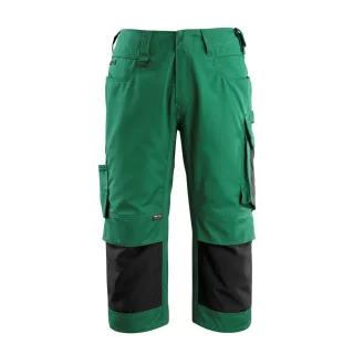 MASCOT Altona Dreiviertel-Hose mit Knietaschen UNIQUE Grün / Schwarz 45 - 14149-442-0309-C45