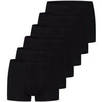 uncover by SCHIESSER Retro Boxer 6er Pack Basic (Spar-Set, 6-St) Retro Short / Pant - Baumwolle - ohne Eingriff - Atmungsaktiv