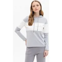Passioni Kapuzenpullover mit Blockstreifen