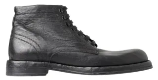 Leder Schnürstiefeletten