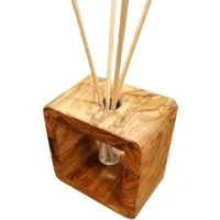 Olivenholz-erleben Duft-Set Raumduft-Diffusor aus Olivenholz inkl. Rattanstäbchen, Duftstäbchen, 1-tlg.