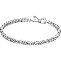Pandora Charm-Einhänger Tennisarmband für Damen von PANDORA aus 925er Silber mit Zirkonia