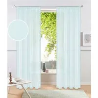 OTTO home Gardine XANA (1 St), Kräuselband, transparent, Voile, Bestseller, einfarbig, 1 bzw. 2 Schals, pflegeleicht, Beststeller!