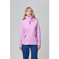 Bench. Fleecejacke FUNNEL figurbetonte Passform, mit hohem Stehkragen, aus Polyester