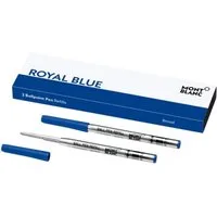 MONTBLANC Tintenroller Mont Blanc Kugelschreiber Mine 2er breit blau royal blue königsblau 12