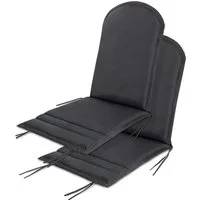 Aspero Hochlehnerauflage 2 x Stuhlauflage für Adirondack Gartenstuhl, wasserdichte Gartenstuhlauflagen