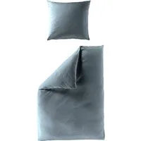 BIERBAUM Bettwäsche Elegant uni, Mako-Satin, 2 teilig, Mako-Satin, 100 % Baumwolle, Uni, pflegeleicht