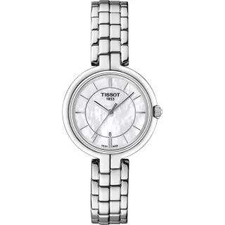 Tissot Flamingo Silber Damen Armbanduhr T0942101111100