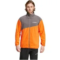 adidas Performance Fleecejacke Terrex Multi Full Zip orange/grau Herren