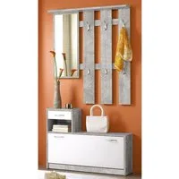 PREISBRECHER Garderoben-Set Selene, 100 x 190 x 25 cm (B/H/T)