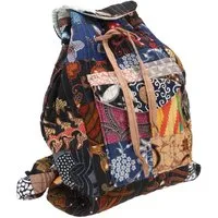 Guru-Shop Freizeitrucksack Patchworkbeutel, Boho Rucksack, Rucksack..