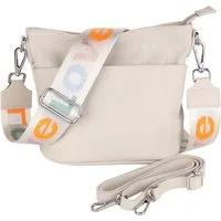 MIRROSI Umhängetasche Damen, Crossbody Bag, Echtleder Made in Italy (1 Tasche 2 Gurte oder Basic Version 1 Tasche 1 Gurt), 24x18x12cm (BXHXT)