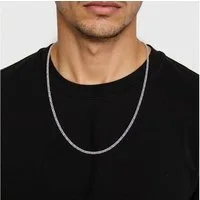 MIRROSI Kette ohne Anhänger Herren Edelstahlkette, Königskette, Halskette, 5mm dick, Kette 60cm Lang, Unisex