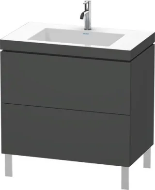 Duravit L-Cube c-bonded Set bodenstehend Graphit Matt 800x480x698 mm - LC6937O4949 LC6937O4949