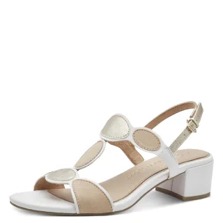 MARCO TOZZI - Da.-Sandalette white comb - Gr. - 37