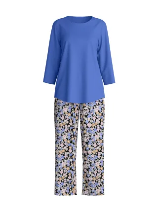 CALIDA - DAMEN Pyjama 7/8 deep cobalt - Gr. - L
