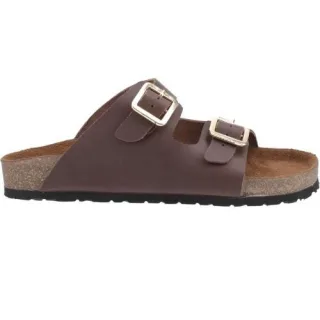 Cotswold Damen Lushill Leder Mulesandalen (Braun)