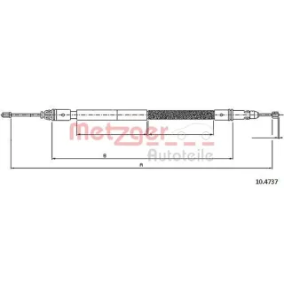 Metzger Handbremsseil hinten Citroen Jumpy Fiat Scudo Peugeot Expert