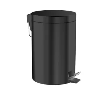 emco system 2 Abfallbehälter mit Deckel Standmodell, 5 l, rund, schwarz, 355313300 355313300