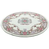 THEKO Teppich Ming, rund, Höhe: 14 mm, hochwertiges Acrylgarn, ideal im Wohnzimmer & Schlafzimmer