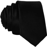 DonDon Krawatte schmale Krawatte 5 cm unifarben (Packung, 1-St., 1x Krawatte) matt, glänzend, gestreift, Seidenlook