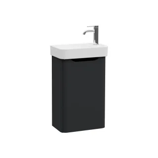 VitrA New Integra Round Set Handwaschbecken mit Unterschrank 1 Tür Türanschlag rechts 45 Matt,69836 69836
