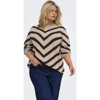 ONLY CARMAKOMA Strickpullover CARELIZA L/S PULLOVER KNT NOOS Kunstfaser