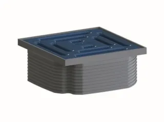 Dallmer Aufsatz DallDrain Pure, ultramarinblau, 100 x 100 mm, 518040 518040