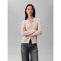 Calvin Klein Jeans Strickjacke Regular fit mit Glitzer und Rundhalsausschnitt