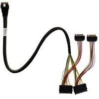 SFF-8654 > U.2-SFF-8639-NVMe-Kabel TS8i-8639-060 60cm