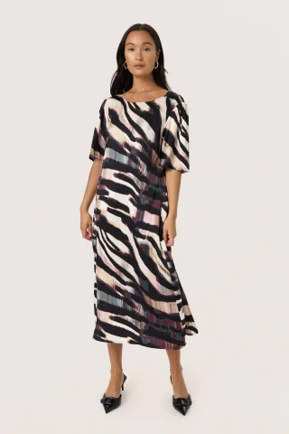 Kleid SLCiela Kleid Gerade Passform animal