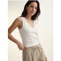 Vero Moda V-Shirt VMCHLOE SHORT DEEP V-NECK TOP JRS NOOS Baumwollmischung, regular fit