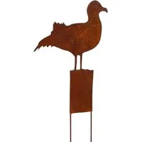 Deko-Impression Gartenstecker Gartenstecker Möwe Beetstecker Gartendeko Eisen Naturrost 58 cm (1-St)