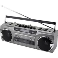 Soundmaster Retro Kassettenrecorder mit Radio DAB+, FM Kassette, DAB+, UKW, Radio