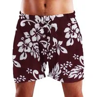King Kameha Badeshorts Hibiscus Funky Hawaii Bade-Shorts Mesh-Einsatz Verschluss Kordelzug Mit integriertem Mesh-Innenslip für extra Komfort