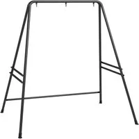 Outsunny Hängemattengestell aus Stahl Ständer für Hängestuhl max. 150 kg Belastbar, (Hängestuhlgestell, 1-St., Hängesesselgestell), Schwarz, 178 x 143 x 180 cm