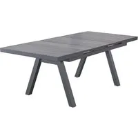 LC Garden Gartentisch Gartentisch 160/210x100cm Aluminium Stativ-Gestell Ausziehtisch