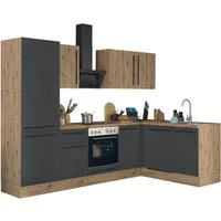 KOCHSTATION Winkelküche Florida, Stellbreite 280x165 cm, wahlweise mit E-Geräten, mit Softclose für Türen und Schubkästen