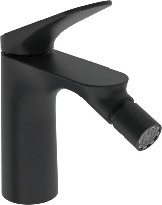 Hansa Einhandmischer Bidet-Batterie HANSAGENESIS 3743, Ausladung 127 mm Matt-Schwarz, 3743226333 3743226333