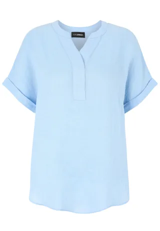 Doris Streich - Bluse hellblau - Gr. - 44