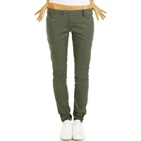 be styled Stoffhose Röhrige Damenhosen, slim fit Hüfthosen Chinohosen - Damen - h15a