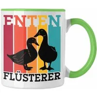 Trendation Tasse Lustige Enten Liebhaber Tasse "Enten Flüsterer" - Geschenk für Entenfr