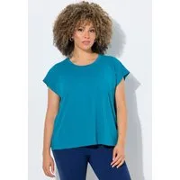 Ulla Popken T-Shirt Shirt Ausbrenner Oversized Rundhals ärmellos
