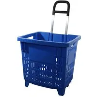 GERSO Einkaufskorb Einkaufstrolley Einkaufskorb m. Rollen 55L, 55 l, 0