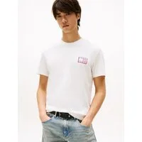 Tommy Jeans T-Shirt TJM SLIM POP COLOR FLAG TEE EXT Mit Rundhalsausschnitt
