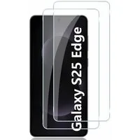 SmartUP Displayschutzglas 2X Schutzglas für Samsung Galaxy S25 Edge Panzerfolie Full Screen 9H für Samsung Galaxy S25 Edge, 2 Stück, Rundumschutz, passgenaue Verarbeitung