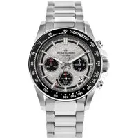 Jacques Lemans Chronograph Eco Power Limited Edition 50-10A, (Set, 3-tlg., mit Wechselwerkzeug und -band), Armbanduhr, Solar, Herrenuhr, Keramik, Ideal auch als Geschenk, analog