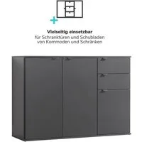 mokebo Möbelgriff Der Handliche (aus Metall), Griff für Push-to-Open Möbel, Schrankgriff oder Türgriff in Schwarz